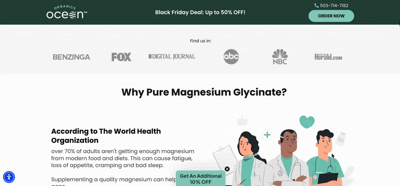 The Founder Confession Supplement Lander inside YouTube competitor analysis tool